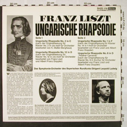 Liszt,Franz: Ungarische Rhapsodie, HörZu(SHZE 176), D,  - LP - L3303 - 6,00 Euro
