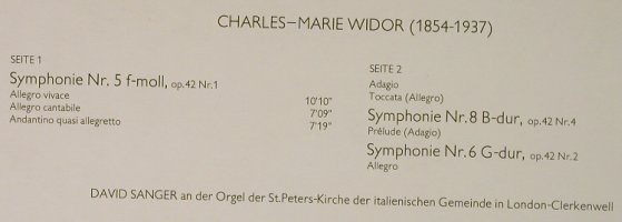 Widor,Charles-Marie: Symphonie Nr.5 f-moll, Decca Aspekte(6.42302 AH), D, 1976 - LP - L3320 - 5,00 Euro