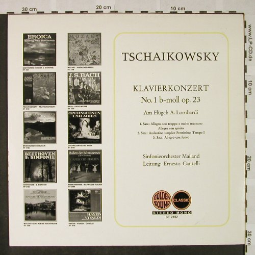 Tschaikowsky,Peter: Klavierkonzert Nr.1 b-moll op.23, Golden Sound(ST 2102), D,vg+/m-,  - LP - L3322 - 4,00 Euro