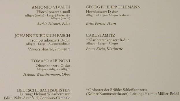 V.A.Virtuose Bläserkonzerte: Vivaldi,Fasch,Albinoni..Stamitz, Orbis(75 275), D,  - LP - L3344 - 5,00 Euro