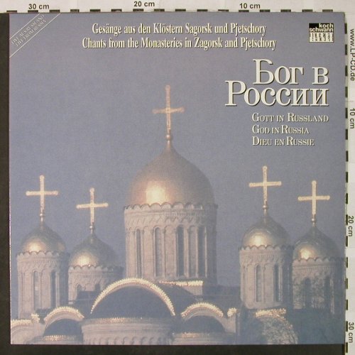 V.A.Gott in Russland: Ges.a.d.Klöstern Sagorsk,Pjetschory, Koch Schwann (113.019), D, Live, 1988 Typ: LP Best.-Nr.: L3354 Preis: 5,00 Euro