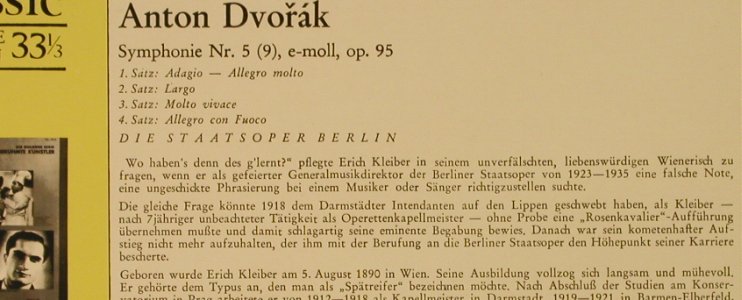 Dvorak,Antonin: Sinfonie Nr.5 e-moll, op.95, Top Classic (TC 9056), D Typ: LP Best.-Nr.: L3379 Preis: 5,00 Euro
