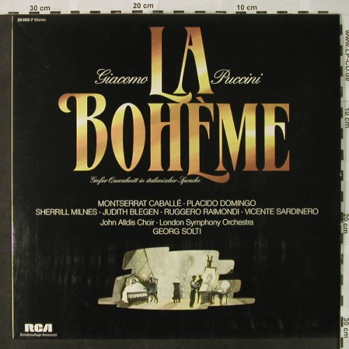 Puccini,Giacomo: La Boheme-Gr.Quers.ital-Sonderaufl., Sonocord(26 092-7), D, Ri, 1973 - LP - L3390 - 5,00 Euro