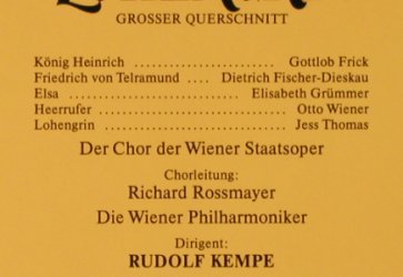 Wagner,Richard: Lohengrin-Gr.Querschnitt, EMI(26 258-4), D, Ri, 1984 - LP - L3392 - 5,00 Euro