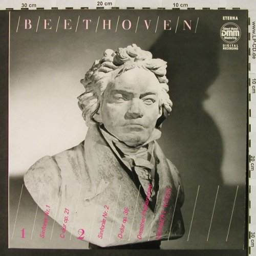 Beethoven,Ludwig van: Sinfonie Nr.1 & Nr.2, Eterna(725 020), DDR, 1987 - LP - L3400 - 7,50 Euro