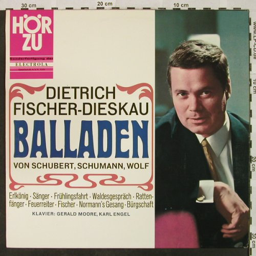 Fischer-Dieskau, Dietrich: Balladen, HörZu (SHZE 219), D Typ: LP Best.-Nr.: L3409 Preis: 5,00 Euro