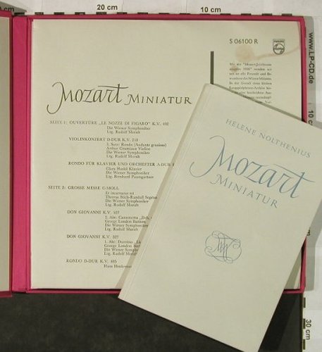 Mozart,Wolfgang Amadeus: Miniatur,Box.Buch vHelen Nolthenius, Philips(S 06100), NL,vg+/vg+, 1956 - 10inch - L3437 - 14,00 Euro