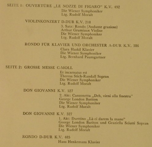 Mozart,Wolfgang Amadeus: Miniatur,Box.Buch vHelen Nolthenius, Philips (S 06100), NL,vg+/vg+, 1956 Typ: 10" Best.-Nr.: L3437 Preis: 14,00 Euro