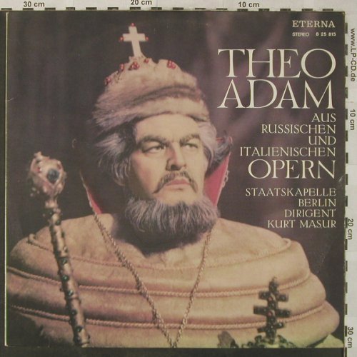 Adam,Theo: Aus Russischen&Italienischen Opern, Eterna (8 25 815), DDR, 1973 Typ: LP Best.-Nr.: L3457 Preis: 6,00 Euro