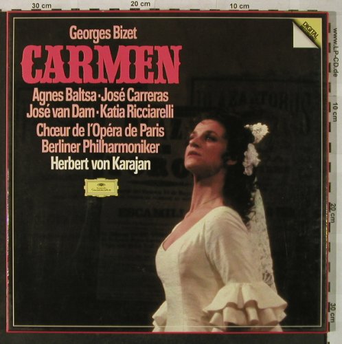 Bizet,Georges: Carmen,Box,(Booklet vg+), D.Gr.(2741 025), D, 1983 - 3LP - L3466 - 7,50 Euro