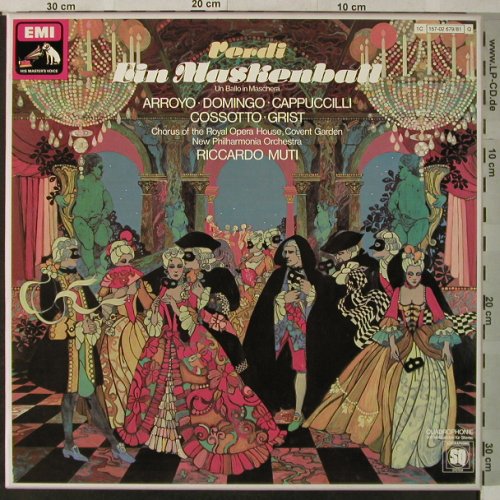 Verdi,Giuseppe: Ein Maskenball, Box, EMI (157-02 679/81 Q), D, 1975 Typ: 3LPQ Best.-Nr.: L3469 Preis: 17,50 Euro