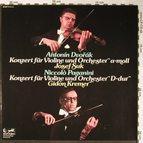 Dvorak,Antonin / Paganini: Konzert für Violine & Orch. A-moll/, Eurodisc(26 027-3), D, 1980 - LP - L3474 - 7,50 Euro