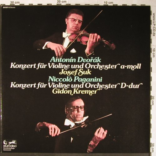 Dvorak,Antonin / Paganini: Konzert für Violine & Orch. A-moll/, Eurodisc (26 027-3), D, 1980 Typ: LP Best.-Nr.: L3474 Preis: 7,50 Euro