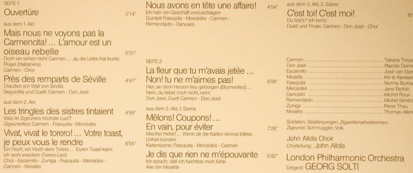 Bizet,Georges: Carmen - Auszüge, Decca(6.42316 AS), D, 1977 - LP - L3475 - 5,50 Euro