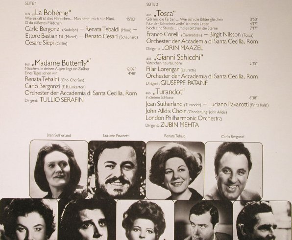 Puccini,Giacomo: 10 Opernstars-10 Puccini Hits, Decca(6.42241 AH), D, 1977 - LP - L3477 - 6,00 Euro