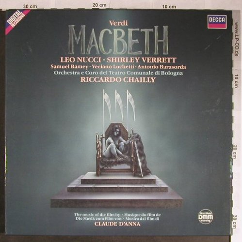 Verdi,Giuseppe: Macbeth, Box, CD-Booklet, Decca(6.35738 EX), D, 1987 - 3LP - L3493 - 12,50 Euro