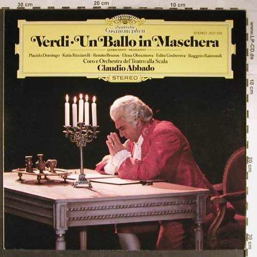 Verdi,Giuseppe: Un Ballo In Maschera-Querschnitt, D.Gr. (2537 059), D, 1982 Typ: LP Best.-Nr.: L3515 Preis: 6,00 Euro