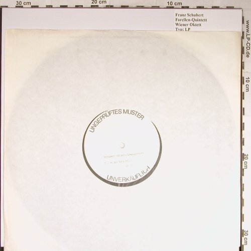 Schubert,Franz: Forellen-Quintett, No Cover, Decca Musterplatte (6.43503), D, 1987 Typ: LP Best.-Nr.: L3518 Preis: 5,00 Euro