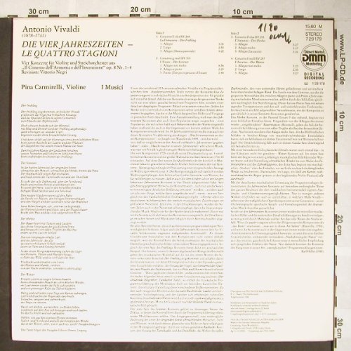 Vivaldi,Antonio: Die Vier Jahreszeiten, Foc, woc, Eterna(7 29 179), DDR, 1989 - LP - L3546 - 9,00 Euro