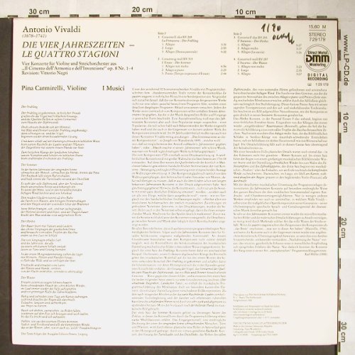 Vivaldi,Antonio: Die Vier Jahreszeiten, Foc, woc, Eterna (7 29 179), DDR, 1989 Typ: LP Best.-Nr.: L3546 Preis: 9,00 Euro