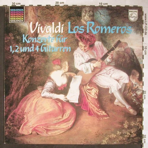 Vivaldi,Antonio: Konzerte für 1,2 & 4 Guitarren, Philips Sequenza(6527 042), NL, Ri, 1958 - LP - L3555 - 5,00 Euro