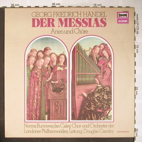 Händel,Georg Friedrich: Der Messias-Arien und Chöre, Europa(114 028.0), D, 1974 - LP - L3579 - 5,00 Euro