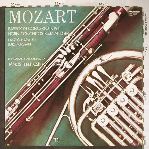 Mozart,Wolfgang Amadeus: Bassoon Conc.,K 191,417,495, Hungaroton(SLPX 12354), H, 1982 - LP - L3585 - 5,00 Euro