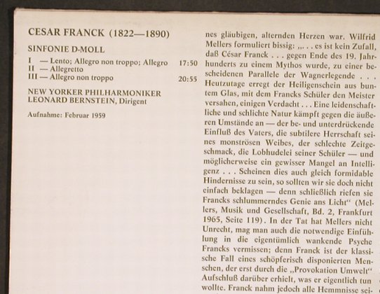 Franck,Cesar: Symphonie D-Moll, Decca (61 669), D, Ri, 1976 Typ: LP Best.-Nr.: L3605 Preis: 5,00 Euro