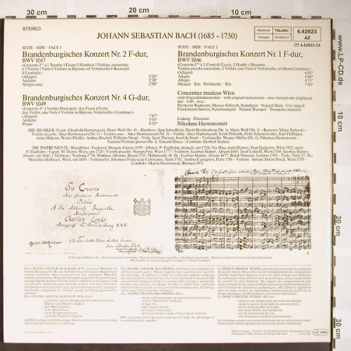 Bach,Johann Sebastian: Brandenburgische Konzerte1,2,4,Foc, Telefunken (6.42823 AZ), D, 1981 Typ: LP Best.-Nr.: L3619 Preis: 7,50 Euro