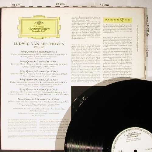 Beethoven,Ludwig van: 6 Streichquartette op.18, D.Gr. Musterplatte(LPM 18 531/33), D,Mono, 1962 - 3LP - L3625 - 40,00 Euro