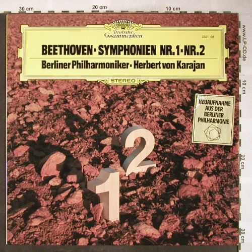 Beethoven,Ludwig van: Sinfonie Nr.1 & 2, D.Gr.(2531 101), D, 1977 - LP - L3641 - 7,50 Euro