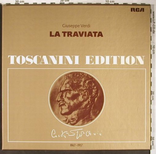 Verdi,Giuseppe: La Traviata, Box, RCA Toscanini Ed. (AT 202/1-2), D, 1975 Typ: 2LP Best.-Nr.: L3666 Preis: 7,50 Euro