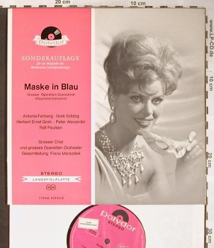 Raymond,Fred / Schwenn: Maske in Blau-Operetten-Quers., Polydor, DSC(J 74 546 Stereo), D, 1963 - 10inch - L3678 - 5,00 Euro