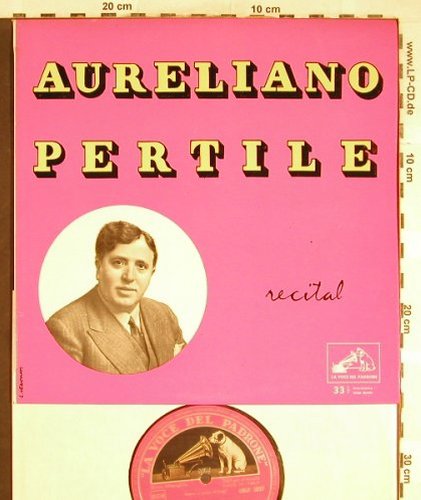 Pertile,Aurelio: Recital-Verdi,Wagner,Puccini.., La Voce Del Padrone(QBLP 5037), I, Ri, 1956 - 10inch - L3688 - 14,00 Euro