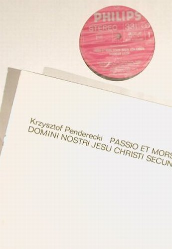 Penderecki,Krzysztof: Passio Secundum Lucam, Box, Philips (802 771/72), NL,m-/vg+ Typ: 2LP Best.-Nr.: L3698 Preis: 9,00 Euro