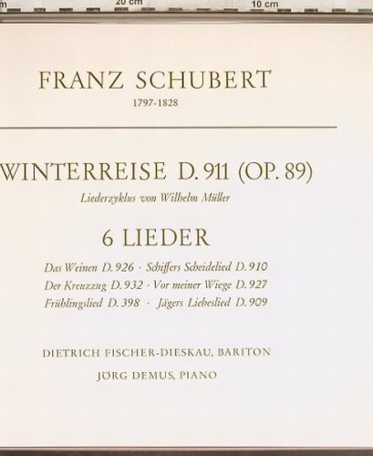 Schubert,Franz: Winterreise  6 Lieder, Box, D.Gr.(139 201/202), D, 1965 - 2LP - L3720 - 9,00 Euro