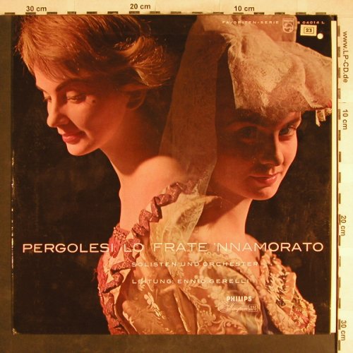Pergolesi,Giovanni Battista: Lo Frate 'nnamorato, Philips Favoriten (S 04014 L), D, co Typ: LP Best.-Nr.: L3721 Preis: 7,50 Euro