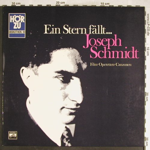 Schmidt,Joseph: Ein Stern fällt,Film,Operette,Canzo, HörZu (HZEL 705), D Typ: LP Best.-Nr.: L3738 Preis: 5,00 Euro