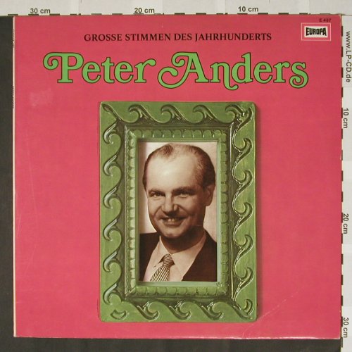 Anders,Peter: Grosse Stimmen des Jahrhunderts, Europa(E 437), D,  - LP - L3745 - 4,00 Euro
