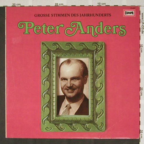 Anders,Peter: Grosse Stimmen des Jahrhunderts, Europa (E 437), D Typ: LP Best.-Nr.: L3745 Preis: 4,00 Euro