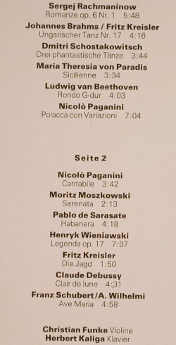 V.A.Cantabile-Berühmte Zugaben: Rachmaninow..Wilhelmi, Eterna(7 25 193), DDR, 1988 - LP - L3755 - 5,00 Euro