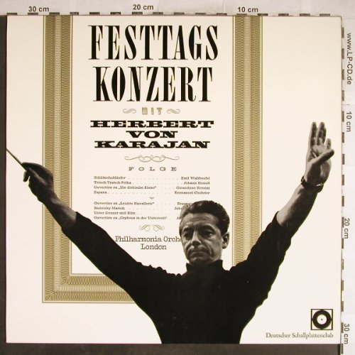 Karajan,Herbert von: Festtags Konzert mit, DSC (J 069), D Typ: LP Best.-Nr.: L3757 Preis: 5,00 Euro