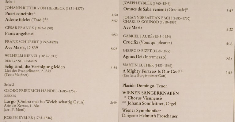 Domingo,Placido&Wiener Sängerknaben: von Herbeck...Martin Luther, RCA Red Seal (30 923 7), D, DSC, 1979 Typ: LP Best.-Nr.: L3758 Preis: 5,00 Euro