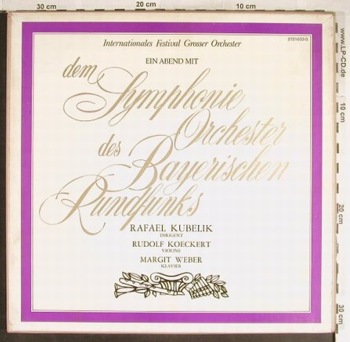 Symphonieorch.des Bayerischen Rundf: Ein Abend mit, Box, Sonderauflage, D.Gr.(2721 033 G), D, m-/vg+,  - 4LP - L3764 - 12,50 Euro