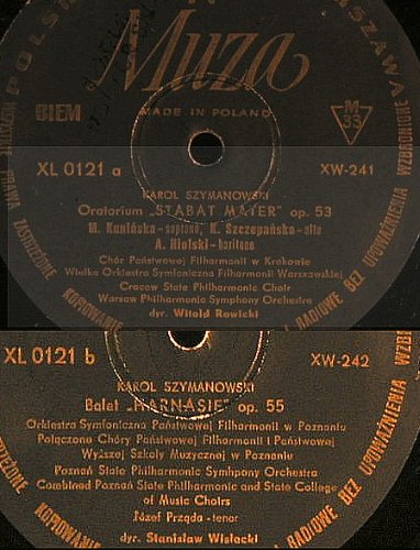 Szymanowski,Karol: Oratorium Stabat Mater/Harnasie, Muza,Bad Cond.(XW-242), PL,VG+/VG-,  - LP - L3786 - 4,00 Euro