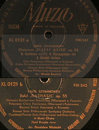 Szymanowski,Karol: Oratorium Stabat Mater/Harnasie, Muza,Bad Cond.(XW-242), PL,VG+/VG-,  - LP - L3786 - 4,00 Euro