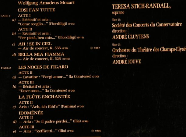 Stich-Randall,Teresa: Mozart, Foc, EMI(C 061-73135), F,  - LP - L3789 - 6,00 Euro