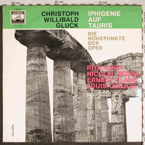 Gluck,Christoph Willibald: Iphigenie auf Tauris-Höhepunkte, Electrola(E 80 723), D,  - LP - L3800 - 5,50 Euro