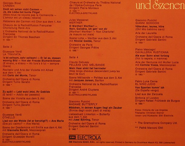 De Los Angeles,Victoria: Arien,Duette und Szenen, Foc, EMI Electr (C 187-30 183/84), D Typ: 2LP Best.-Nr.: L3821 Preis: 7,50 Euro