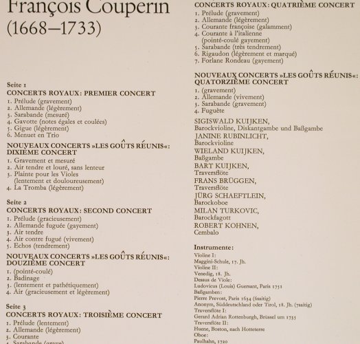 Couperin,Francois: Concerts Royaux, Foc, Orbis (66 158 7), D Typ: 2LP Best.-Nr.: L3833 Preis: 12,50 Euro